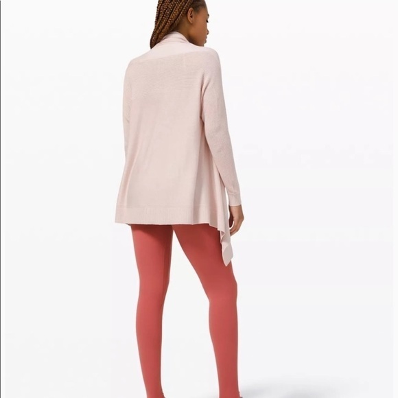 Lululemon Cashlu Knit Wrap- Pink Bliss - Picture 3 of 12